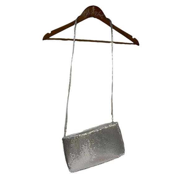 Whitting & Davis International Chain Mail Silver Purse Metal Mesh Vintage Bag - Picture 1 of 10